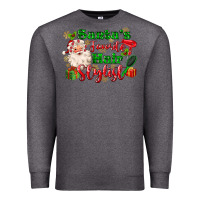 Charcoal Heather santas favorite hair stylist Premium Sweatshirt - MaliasSmallBusiness