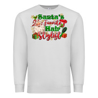Santas Favorite Hair Stylist Premium Sweatshirt | Teevron