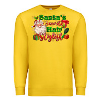 Lemon santas favorite hair stylist Premium Sweatshirt - MaliasSmallBusiness