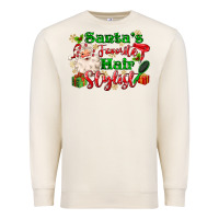 Sandshell santas favorite hair stylist Premium Sweatshirt - MaliasSmallBusiness