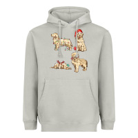 Moon Dust christmas dogs Heavyweight Hoodie - MaliasSmallBusiness