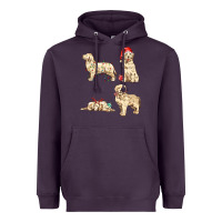 Plum christmas dogs Heavyweight Hoodie - MaliasSmallBusiness