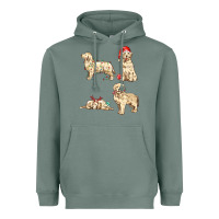 Sage christmas dogs Heavyweight Hoodie - MaliasSmallBusiness