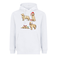 White christmas dogs Heavyweight Hoodie - MaliasSmallBusiness