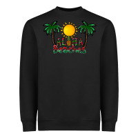 Black aloha beaches Heavyweight Sweatshirt - CowhideDigitalArt