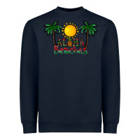 Navy aloha beaches Heavyweight Sweatshirt - CowhideDigitalArt