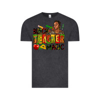 Vintage Black black teacher  magic Vintage Tee - AdoDesignShop