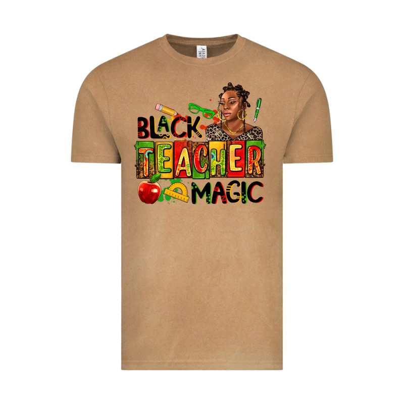 Black Teacher  Magic Vintage Tee by AdoDesignShop | Teevron