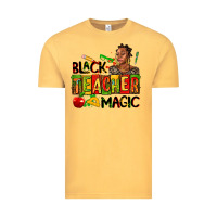 Vintage Mustard black teacher  magic Vintage Tee - AdoDesignShop