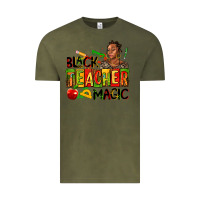 Vintage Olive black teacher  magic Vintage Tee - AdoDesignShop
