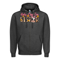 Charcoal Heather holy cow i'm sister Zipper Hoodie - MaliasSmallBusiness