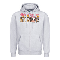 Heather Grey holy cow i'm sister Zipper Hoodie - MaliasSmallBusiness