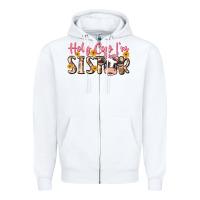 White holy cow i'm sister Zipper Hoodie - MaliasSmallBusiness
