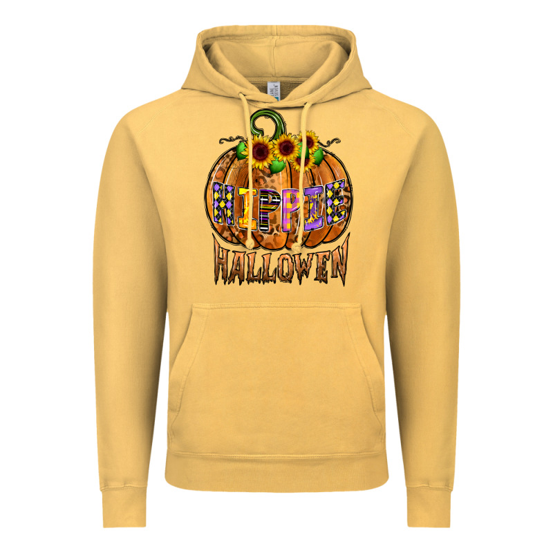 Hippie Halloween Vintage Hoodie by CowhideDigitalArt | Teevron