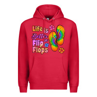 Cardinal life is better in flip flops Premium Hoodie - Jasminsmagicworld