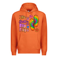 Carrot life is better in flip flops Premium Hoodie - Jasminsmagicworld