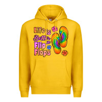 Lemon life is better in flip flops Premium Hoodie - Jasminsmagicworld