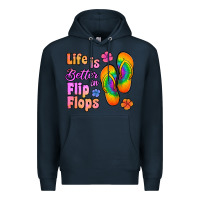 Navy life is better in flip flops Premium Hoodie - Jasminsmagicworld
