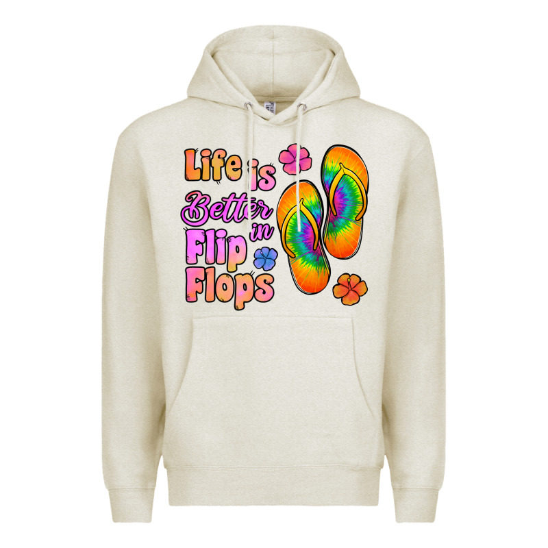 Life Is Better In Flip Flops Premium Hoodie by Jasminsmagicworld | Teevron