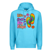 Ocean Blue life is better in flip flops Premium Hoodie - Jasminsmagicworld
