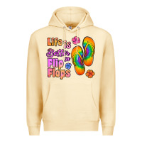 Pina Colada life is better in flip flops Premium Hoodie - Jasminsmagicworld