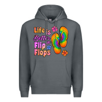 Rock life is better in flip flops Premium Hoodie - Jasminsmagicworld