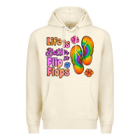 Sandshell life is better in flip flops Premium Hoodie - Jasminsmagicworld