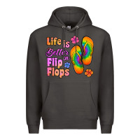 Smoke life is better in flip flops Premium Hoodie - Jasminsmagicworld