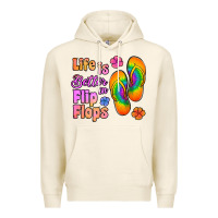 Tofu life is better in flip flops Premium Hoodie - Jasminsmagicworld