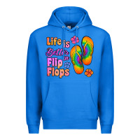 True Royal life is better in flip flops Premium Hoodie - Jasminsmagicworld