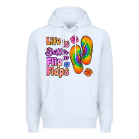 White life is better in flip flops Premium Hoodie - Jasminsmagicworld