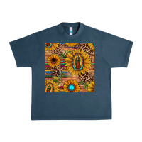Midnight Navy our lady of guadalupe sunflower  seamless pattern Urban Heavy Tee - JahusDesignShop