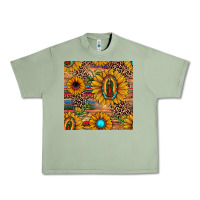 Oil Green our lady of guadalupe sunflower  seamless pattern Urban Heavy Tee - JahusDesignShop