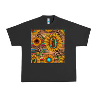 Pigment Black our lady of guadalupe sunflower  seamless pattern Urban Heavy Tee - JahusDesignShop