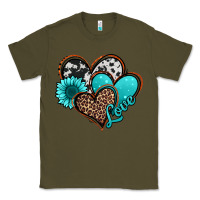 Army Green love turquoise hearts Classic Tee - Jasminsmagicworld