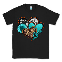 Black love turquoise hearts Classic Tee - Jasminsmagicworld