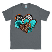 Charcoal Heather love turquoise hearts Classic Tee - Jasminsmagicworld