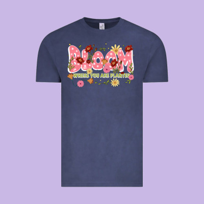 Bloom Where You Are Planted Vintage Tee Designed By Jahusdesignshop