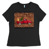 Black Christmas truck Ladies Tee - AdoDesignShop