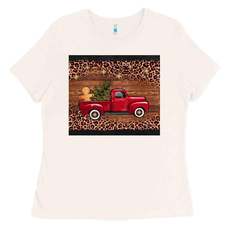 Christmas Truck Ladies Tee by AdoDesignShop | Teevron