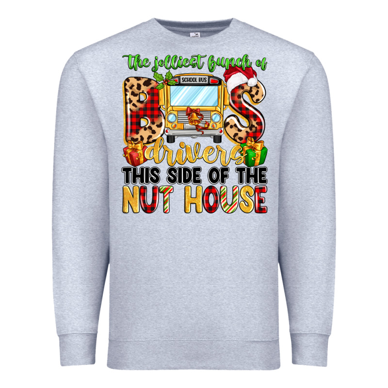 The Jolliest Bunch Of Bus Drivers Premium Sweatshirt by MaliasSmallBusiness | Teevron