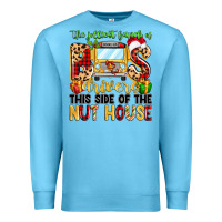 Ocean Blue the jolliest bunch of bus drivers Premium Sweatshirt - MaliasSmallBusiness