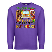 Purple the jolliest bunch of bus drivers Premium Sweatshirt - MaliasSmallBusiness