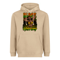 Mushroom black history afro woman Heavyweight Hoodie - NancyCooperArtShop