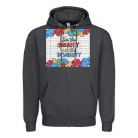 Smoke see the ability not the disability Zipper Hoodie - MaliasSmallBusiness
