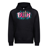 Foreset Green Cancer Faith Cross Urban Hoodie - HowdyJamesFarm