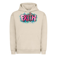 Pigment French Oak Cancer Faith Cross Urban Hoodie - HowdyJamesFarm