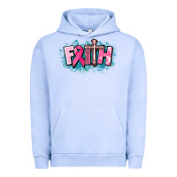 Pigment Grape Ice Cancer Faith Cross Urban Hoodie - HowdyJamesFarm