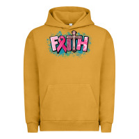 Pigment Peanut Butter Cancer Faith Cross Urban Hoodie - HowdyJamesFarm