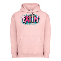 Pigment Salmon Cancer Faith Cross Urban Hoodie - HowdyJamesFarm